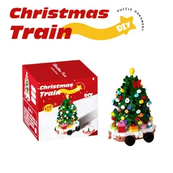 Kit de bloques de construcción navideños: casa de nieve DIY