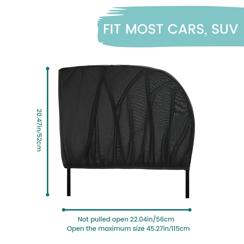 Parasoles para coche laterales traseros con UV aptos niños y mascotas - imagen 2