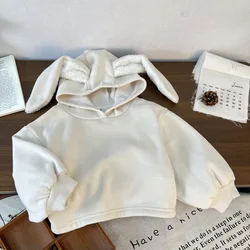 Sudadera de lana con capucha para niña – Jersey cálido de invierno
