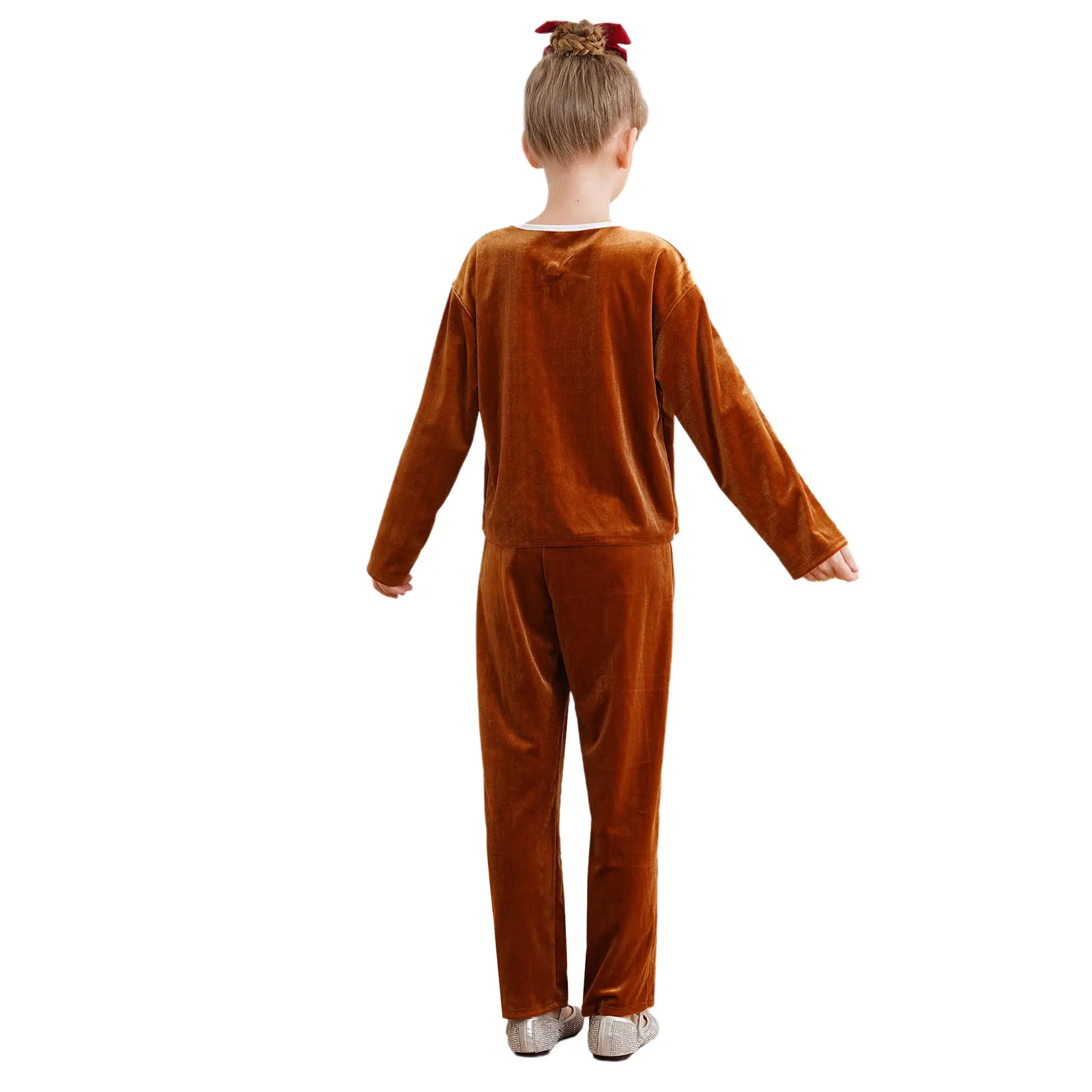 Disfraz de Papá Noel para niño – Traje de terciopelo navideño - imagen 2
