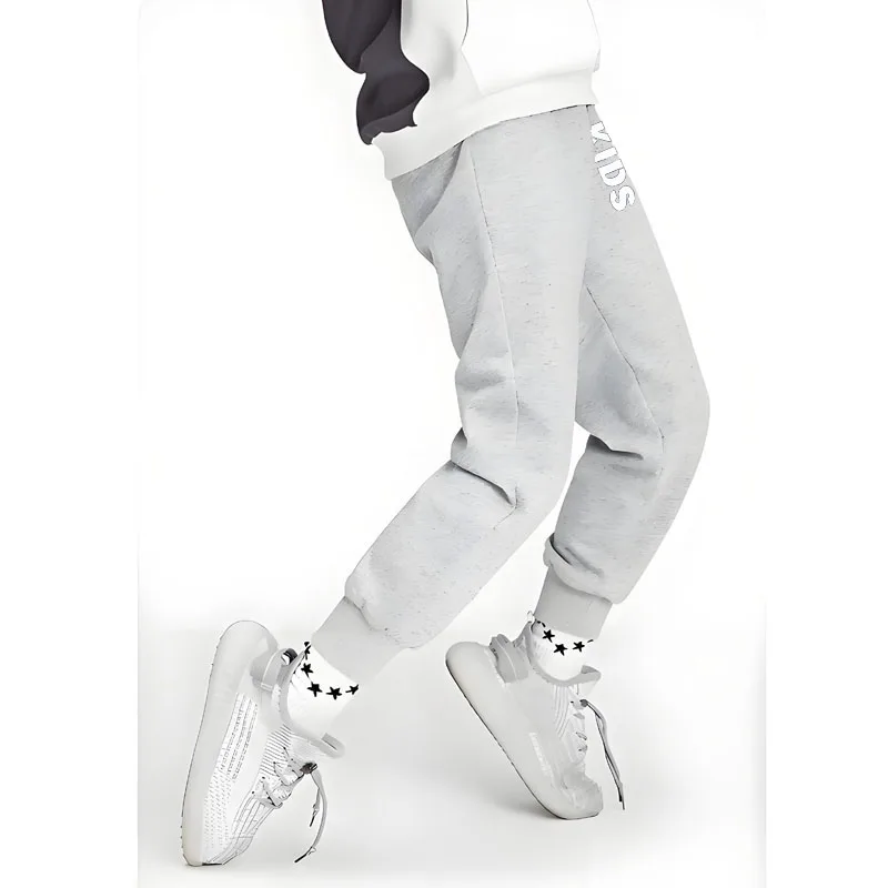 Pantalones deportivos infantiles de cintura elástica con letras - imagen 4