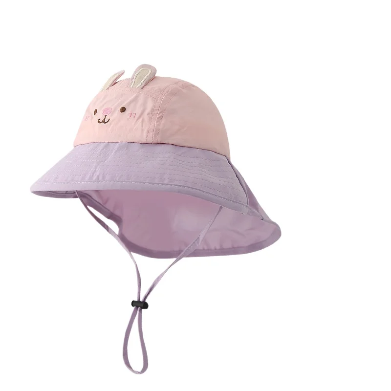 Gorra de pesca bebé con protección UV, ala ancha y solapa para cuello - imagen 4
