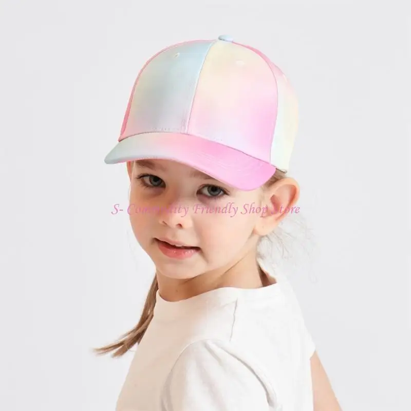 85AE Gorra infantil de béisbol visera ancha para coleta