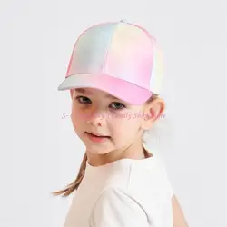 85AE Gorra infantil de béisbol visera ancha para coleta