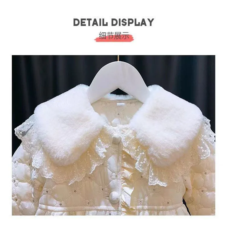 Vista de la chaqueta en uso infantil