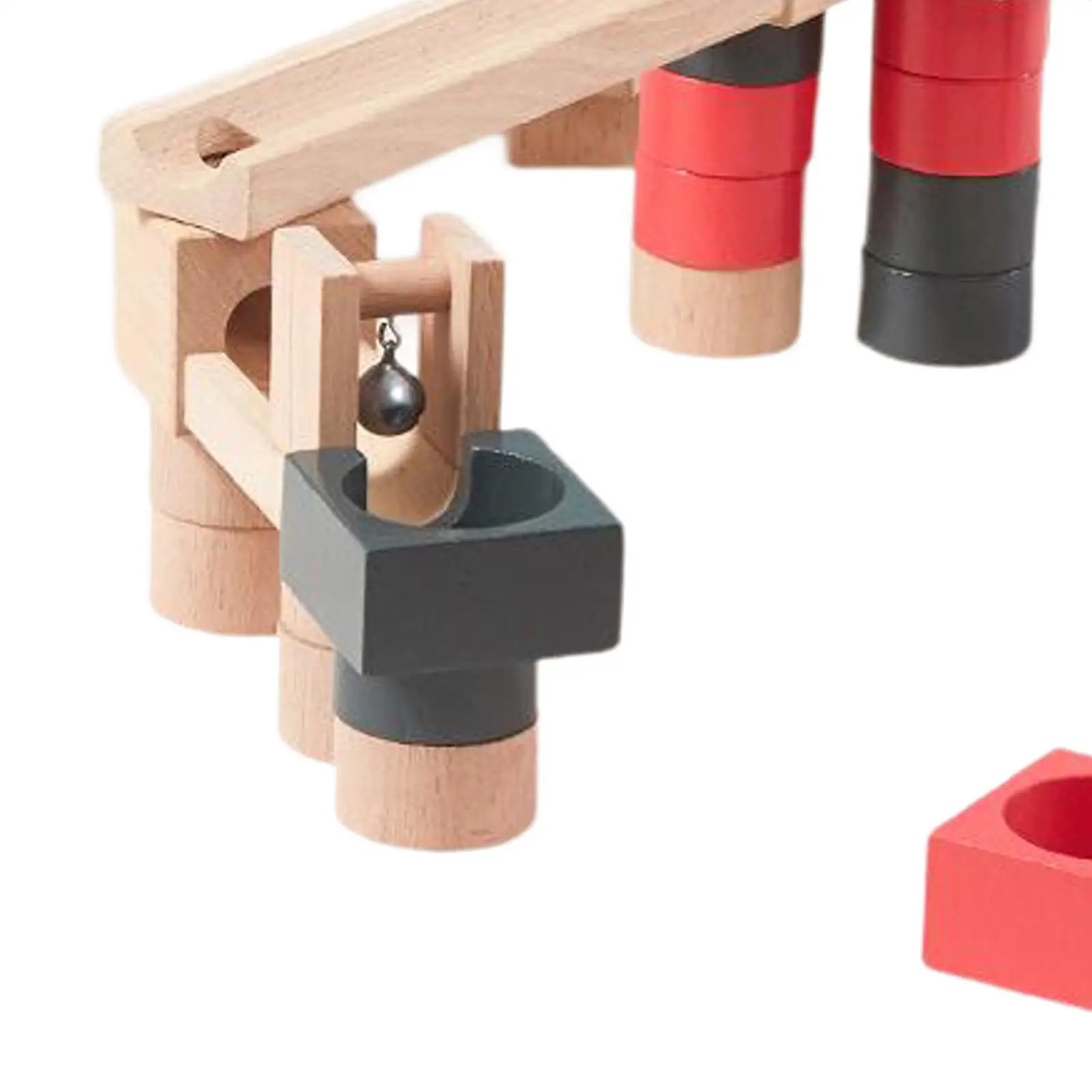 Pista de canicas de madera Montessori para niños y niñas - imagen 4