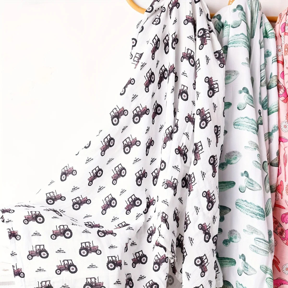 HappyFlute manta de muselina algodón bambú estampado animales suave - imagen 2