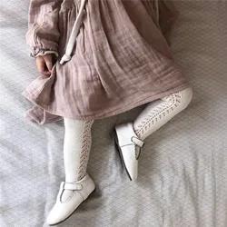 Pantimedias de algodón transpirable para bebé y niña – Estilo español
