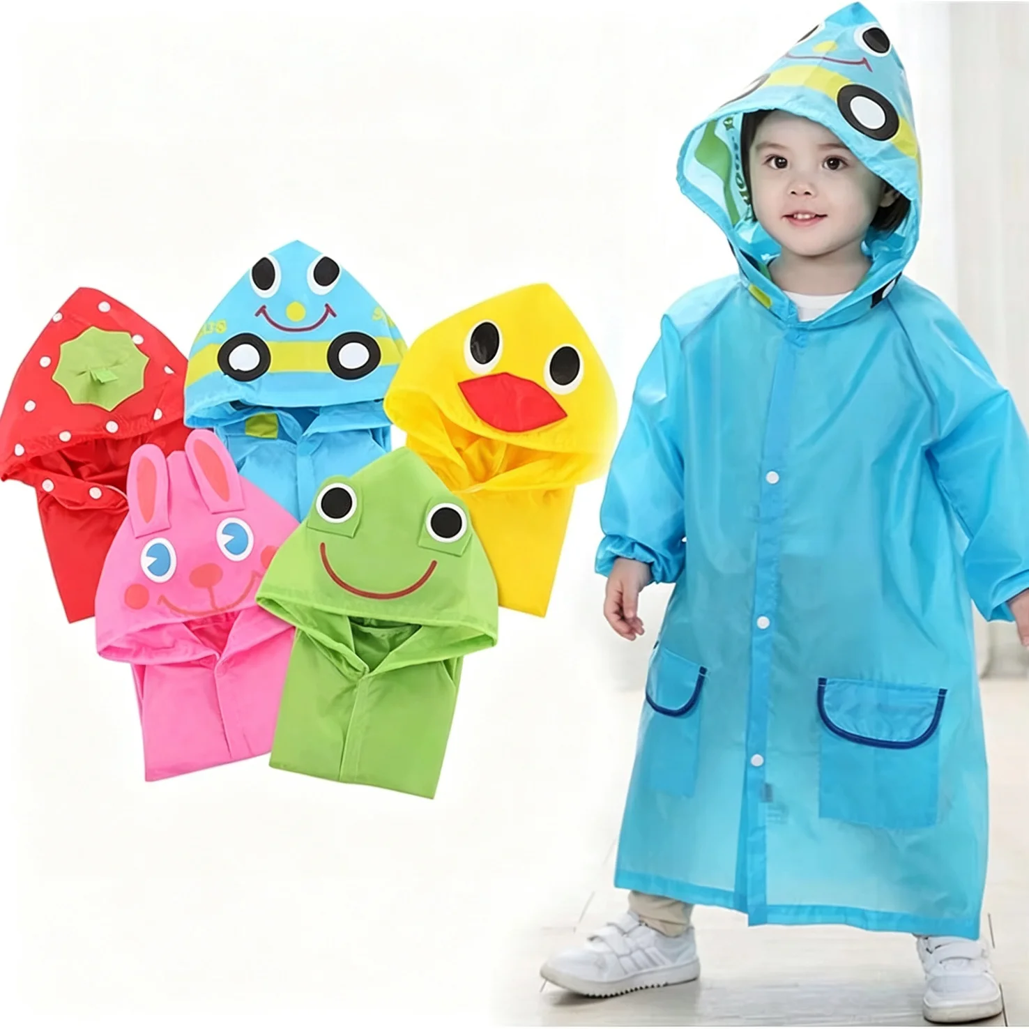 Chubasquero impermeable infantil con motivos de animales - imagen 3