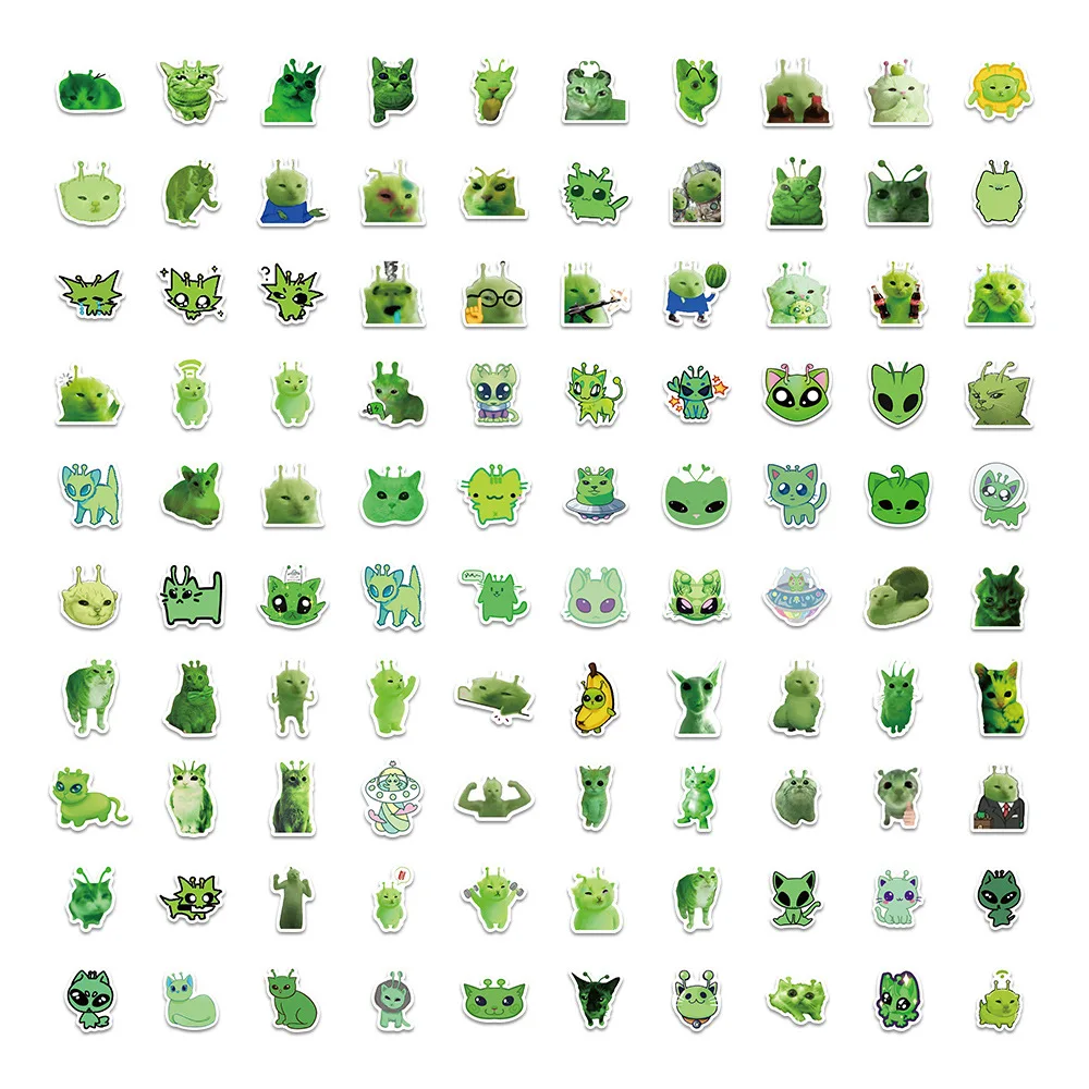 Set de pegatinas en formato compacto y portátil