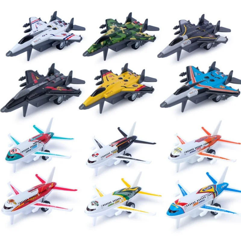 Avión de juguete extraíble de metal para niños, simulación educativa - imagen 5