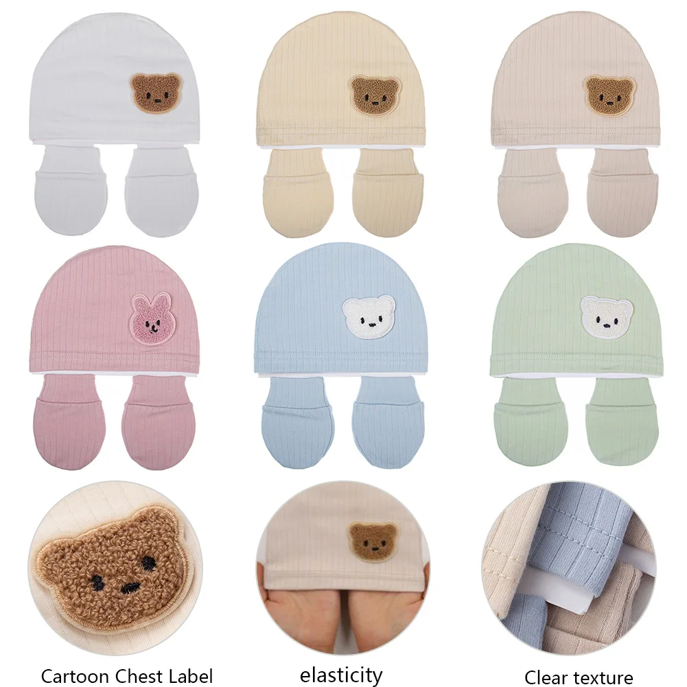 Gorro de algodón bebé recién nacido suave y cómodo - imagen 4