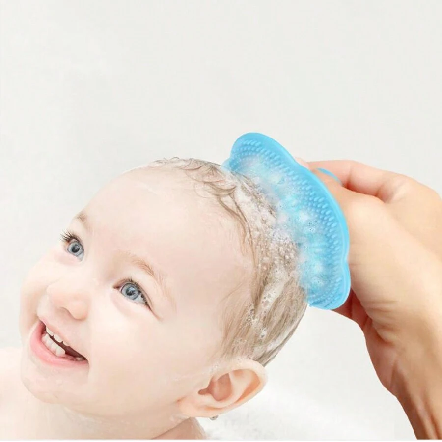 Peine suave para bebe y masajeador de silicona infantil recien nacido - imagen 5