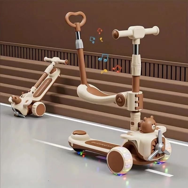 Patinete de empuje con asiento para paseo al aire libre