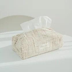 Porta pañuelos de tela clásico para coche y casa