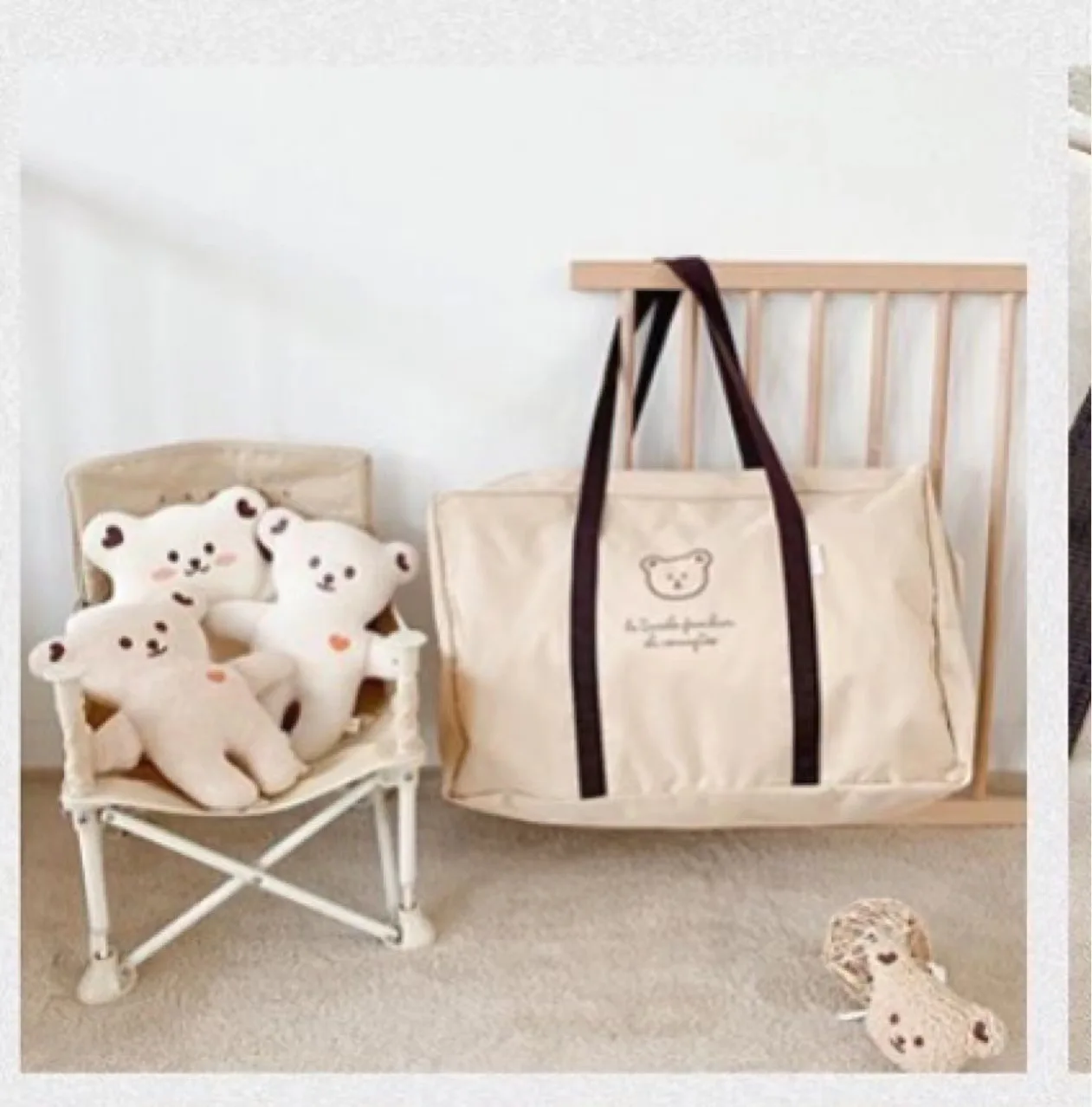 Bolsa organizadora bebé gran capacidad para ropa de cama - imagen 5