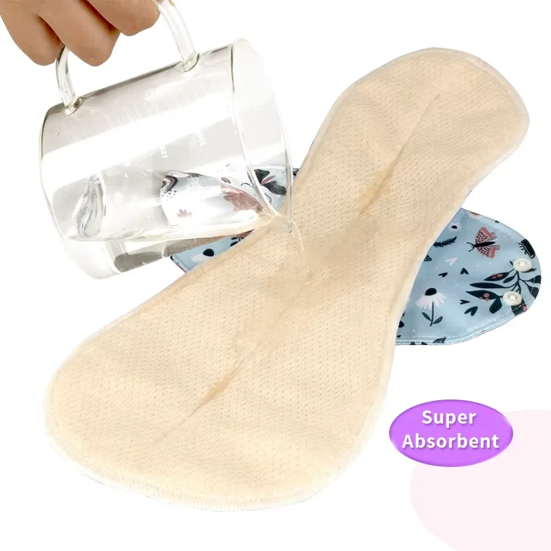 Compresas reutilizables para mujer con forro transpirable de algodón - imagen 2