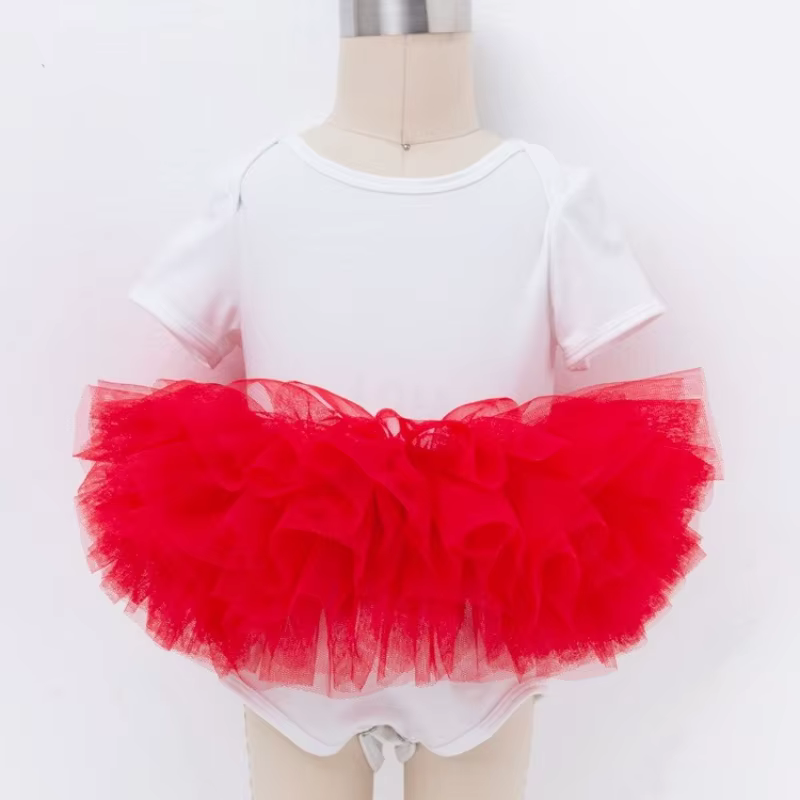 Somenie Falda tutú de ballet para niña – Estilo princesa - imagen 4