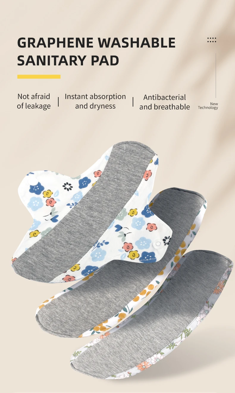 Almohadillas reutilizables posparto y menstruación
