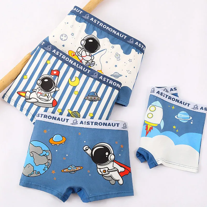 Calzoncillos bóxer niño con diseño de planetas