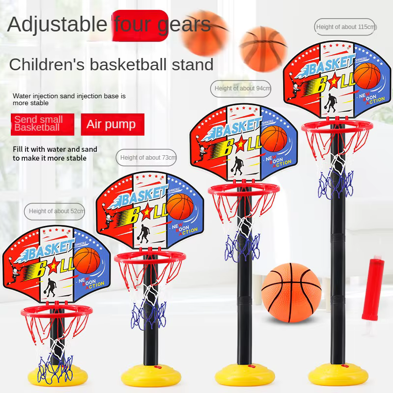 Canasta de baloncesto infantil con altura ajustable – Aro resistente - imagen 3