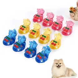 Sandalias de gel para perro ajustables con dibujos animados