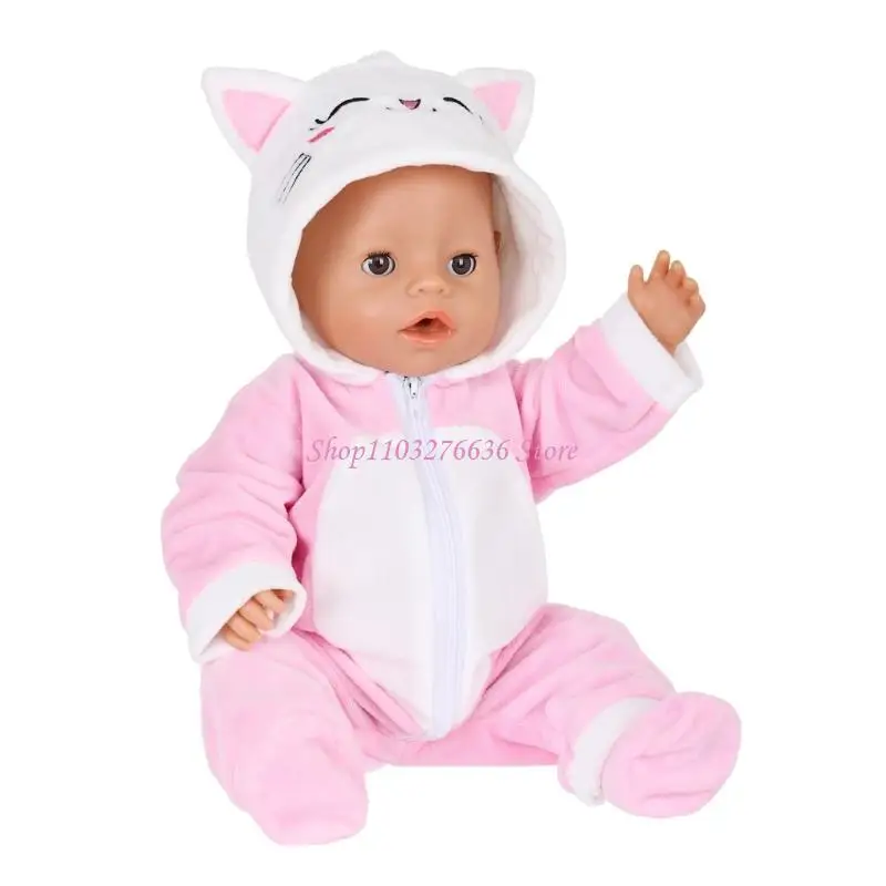 Traje de invierno para muñeca 18 pulgadas en diseño animado