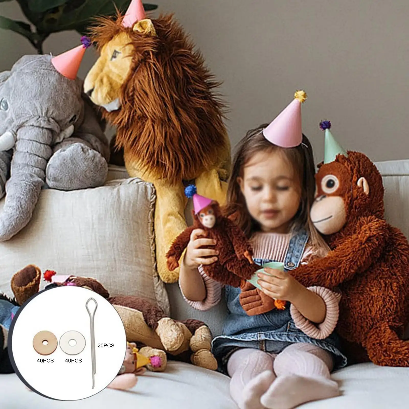 Conectores para muñecas de madera en manualidades infantiles - imagen 5