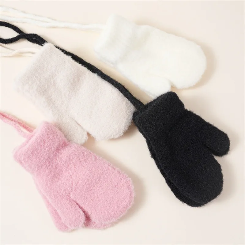 Guantes de invierno para niño con cordón, antideslizantes térmicos - imagen 3