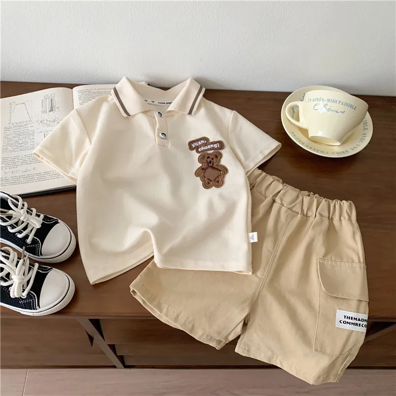 Conjunto verano bebé: camiseta y short de algodón - imagen 4