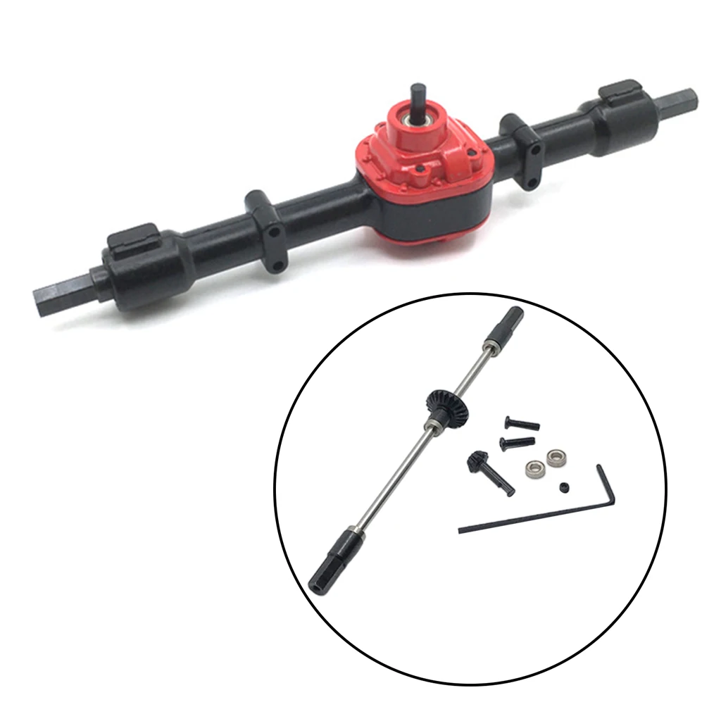 Eje trasero de aluminio con engranaje de piñón para RC buggy y crawler - imagen 4