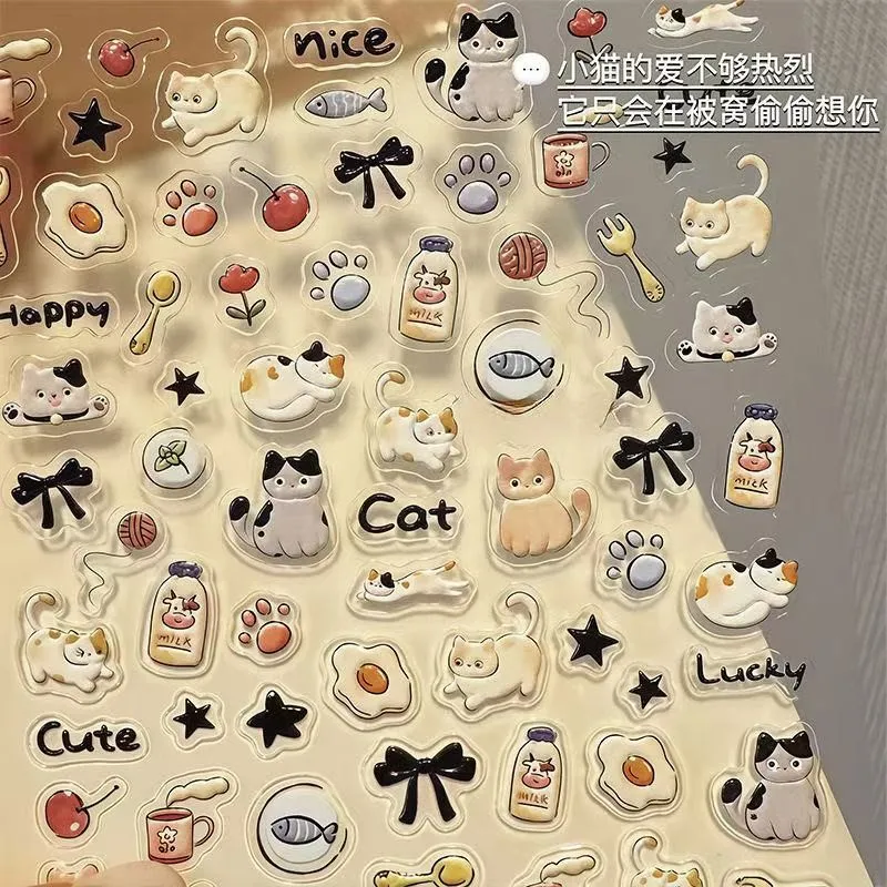 Pegatinas 3D con relieve para decorar cuadernos – Estilo japonés - imagen 2