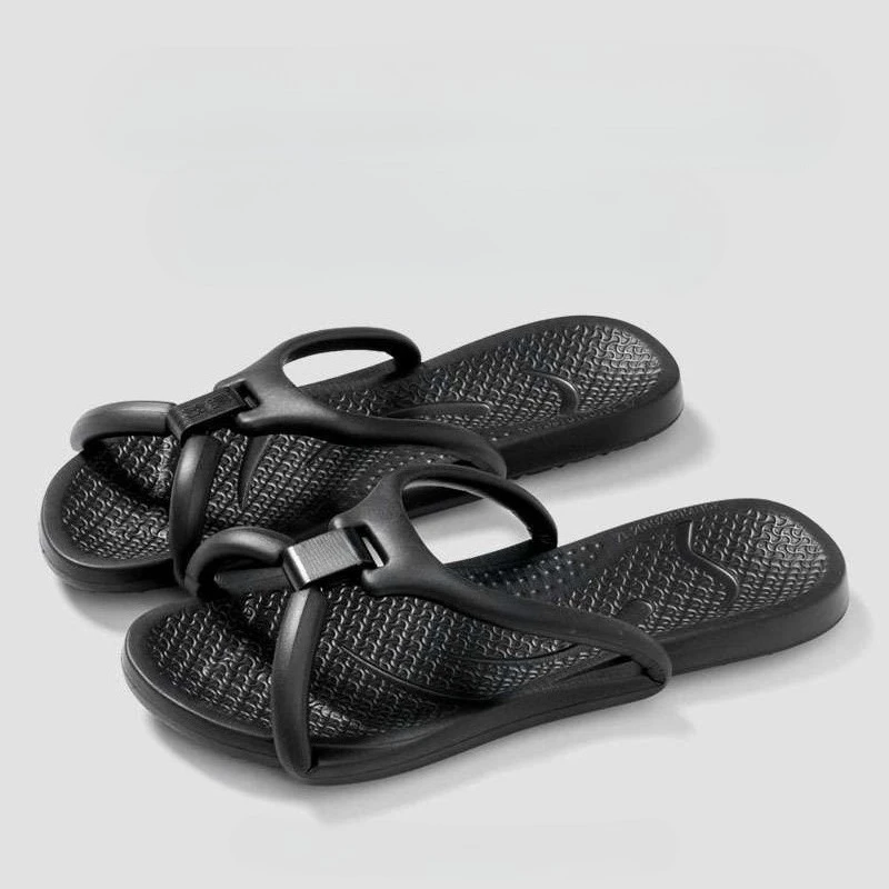 Pantuflas plegables antideslizantes unisex de EVA para hotel y baño - imagen 4