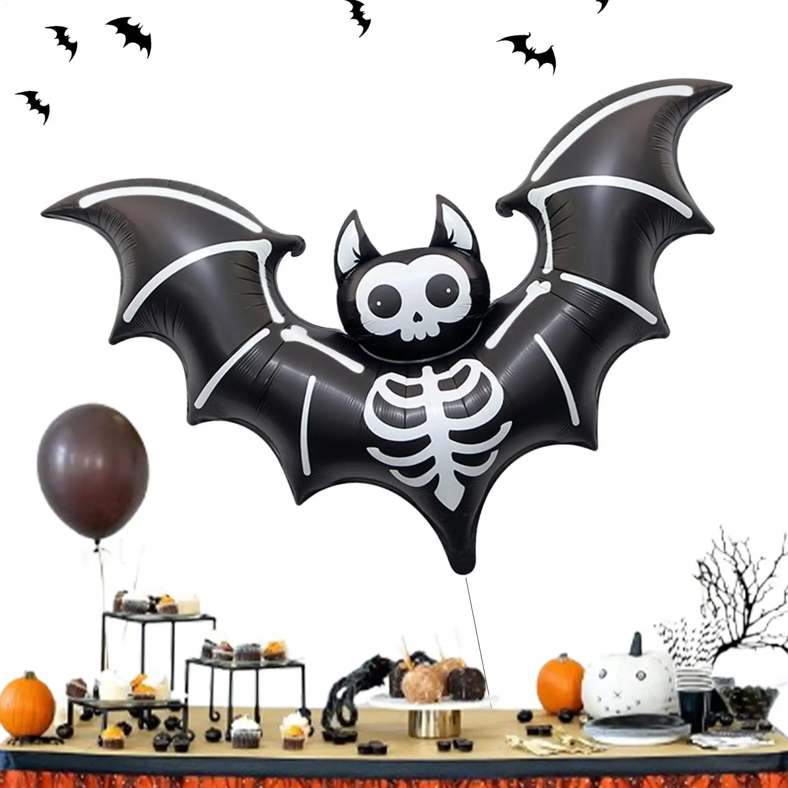 Globos de murciélago negro para Halloween – Espeluznantes en fiestas