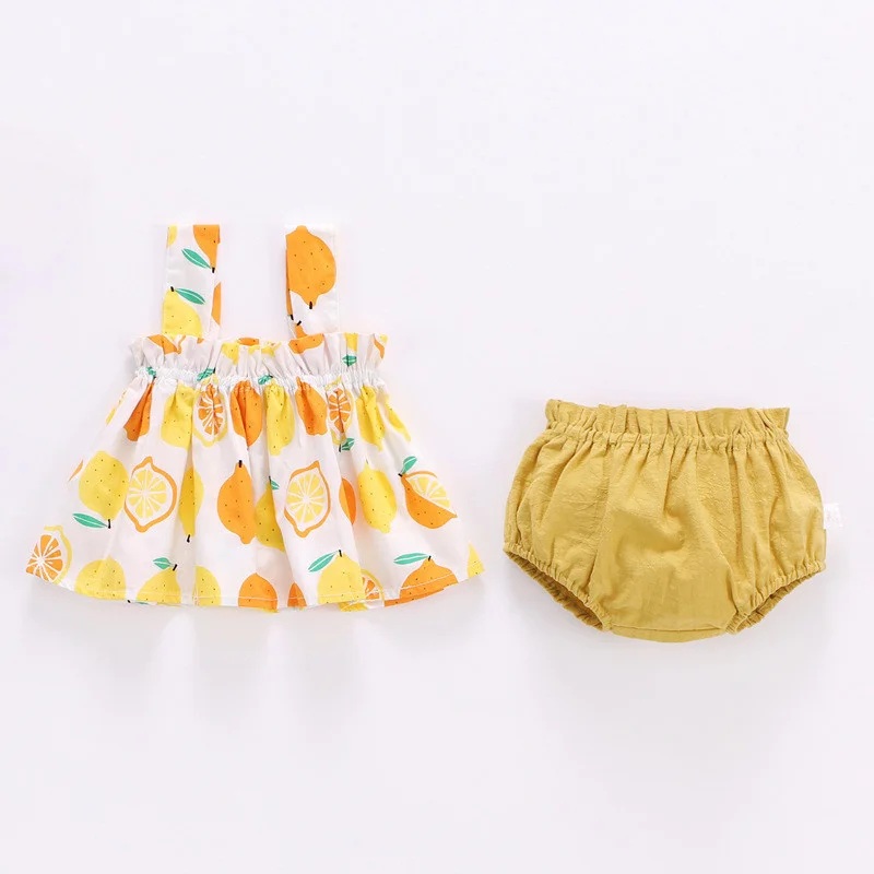 Conjunto verano vestido y shorts para bebé niña – 6 a 24 meses - imagen 2