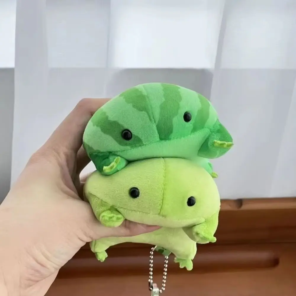 Llavero de peluche rana verde estilo dibujos animados suave - imagen 2