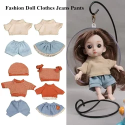 Vestidos y vaqueros para muñecas de 16 cm con complementos