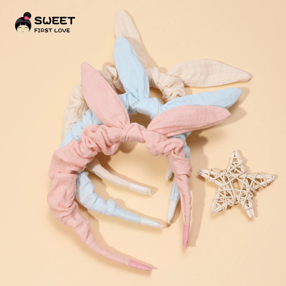 Diadema orejas conejo niña - Accesorio cabello suave - imagen 5