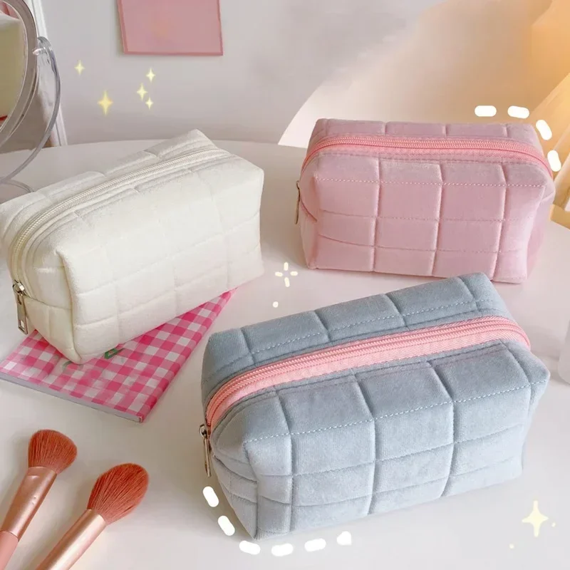 Estuche para lápices de felpa para niños – Organizador escolar colorido
