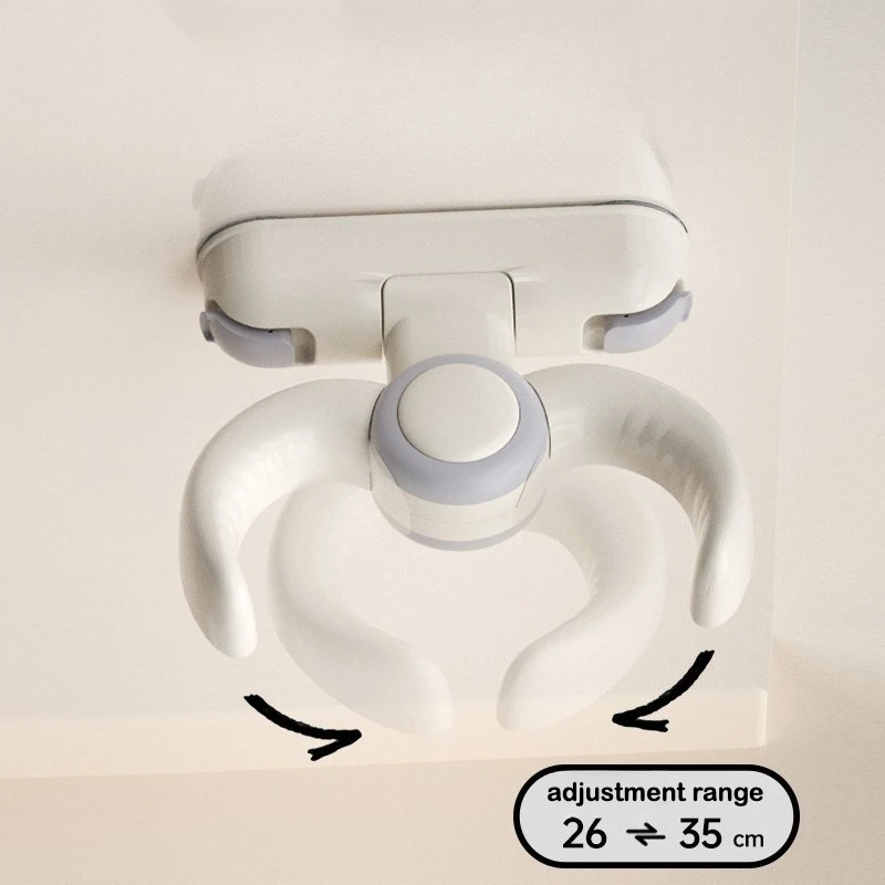 Soporte ergonómico para bañera bebé con ventosas y asas suaves - imagen 5