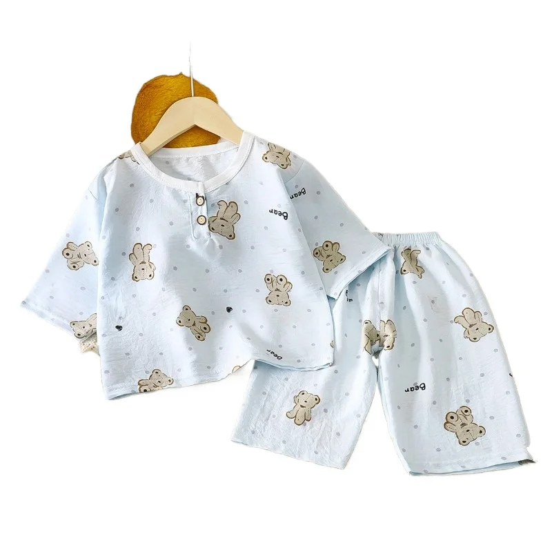Conjunto de verano algodón para niños – Pijama manga media
