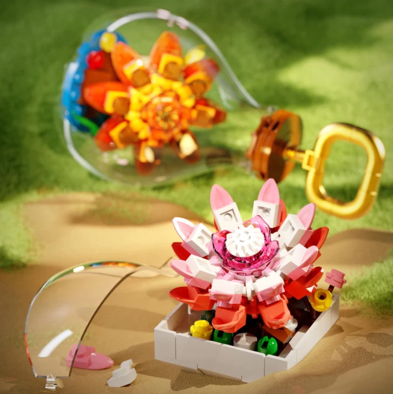 Bloques florales de construcción - Juguete educativo para niños - imagen 2