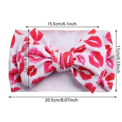 Diademas bebé San Valentín con corazones, labios y lazos para regalo