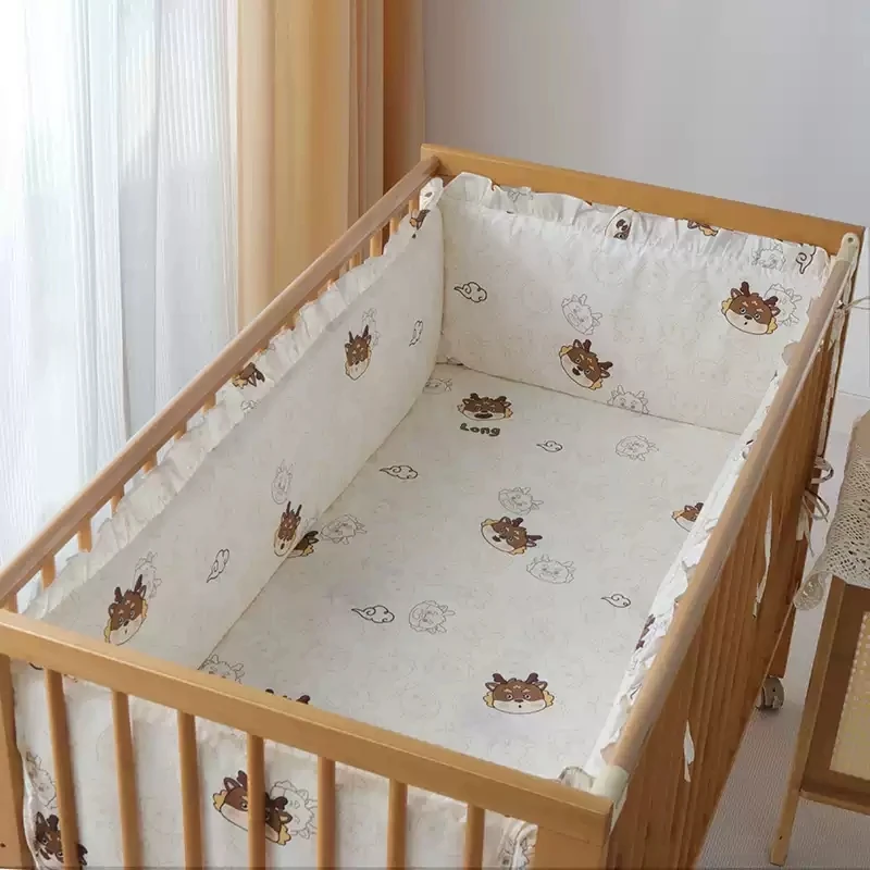 Conjunto completo para cuna con parachoques, sábana y funda de almohada