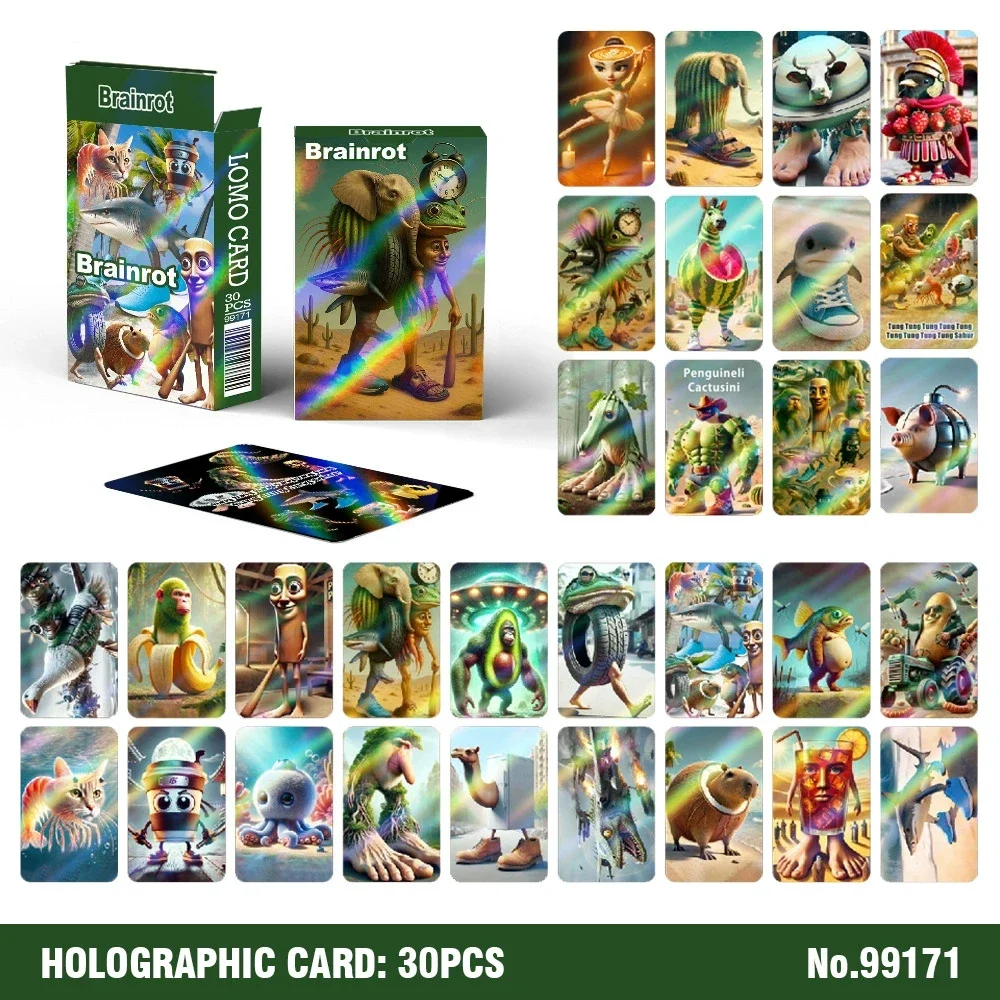 Tralalero Tralala tarjetas láser coleccionables para niños - imagen 4