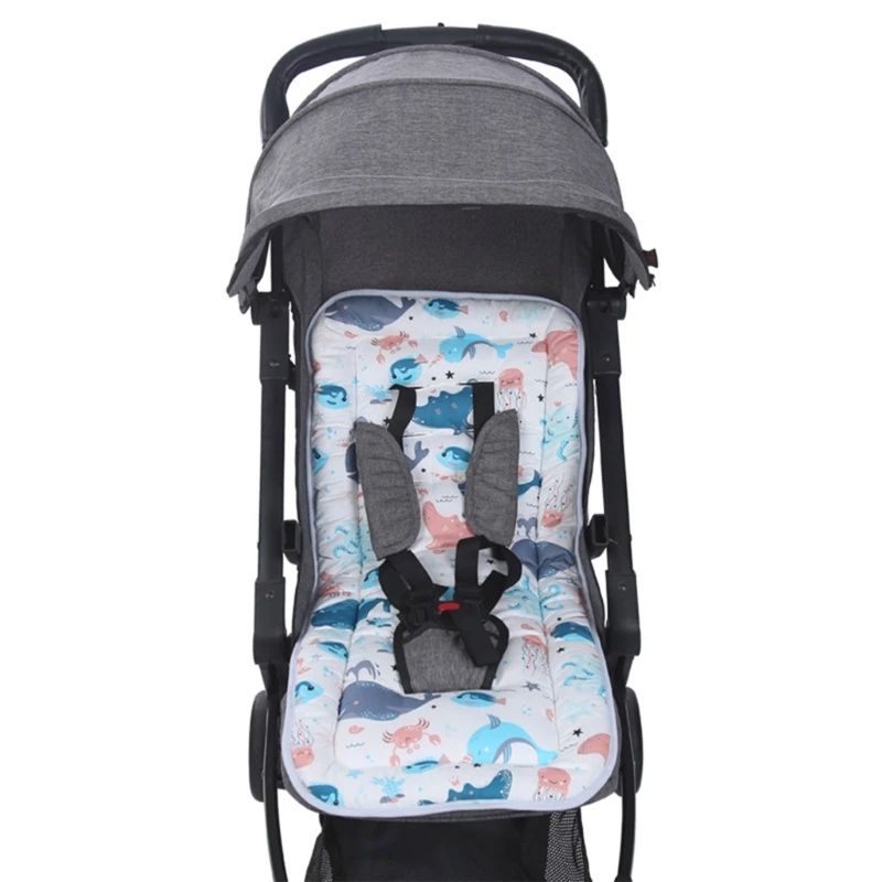 Funda cojín algodón transpirable para cochecito de bebé - imagen 2