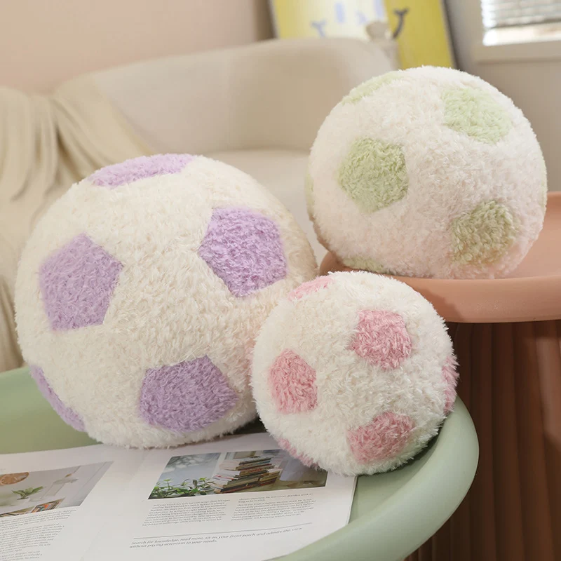 Pelota fútbol peluche suave: juguete decorativo infantil - imagen 2