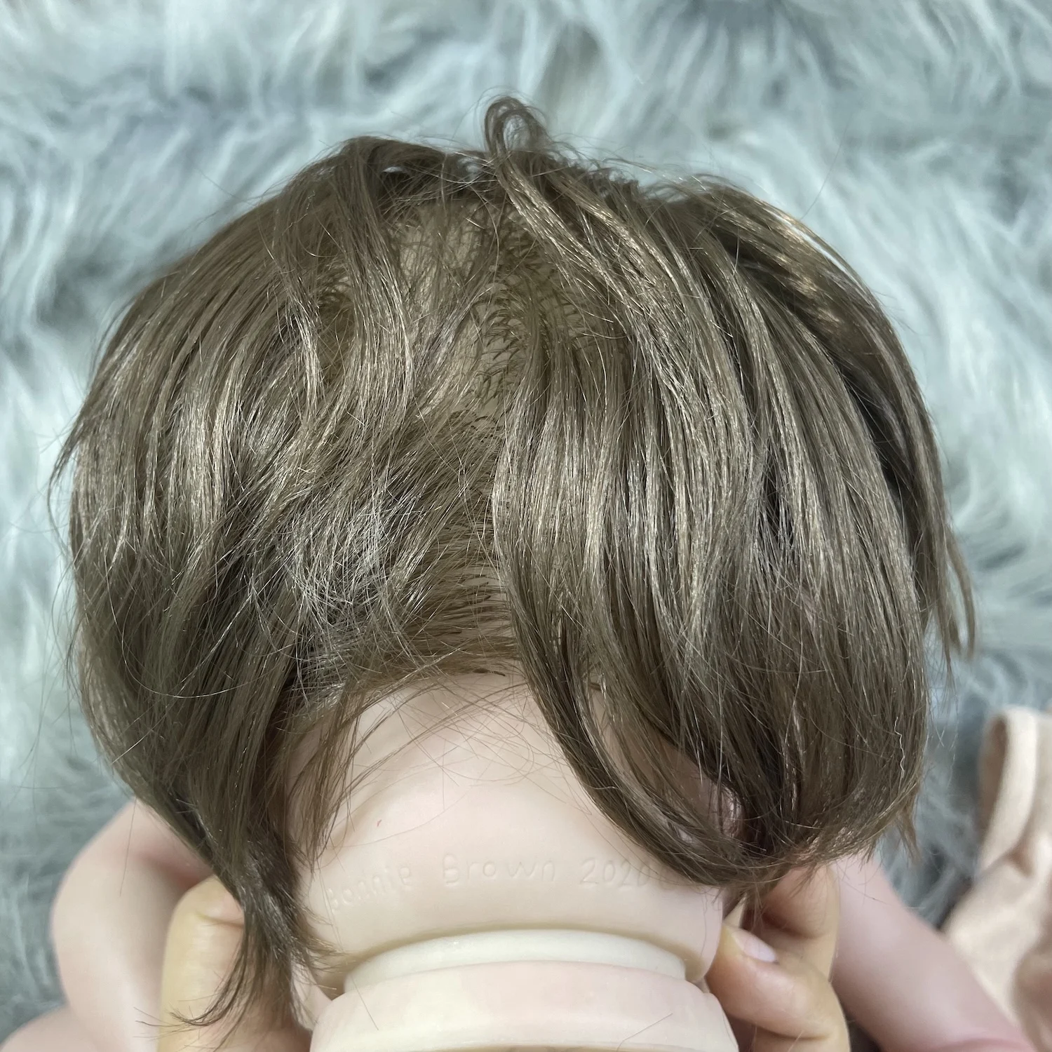 Muñeca reborn Laura ya pintada, hecha a mano, pelo enraizado - imagen 3