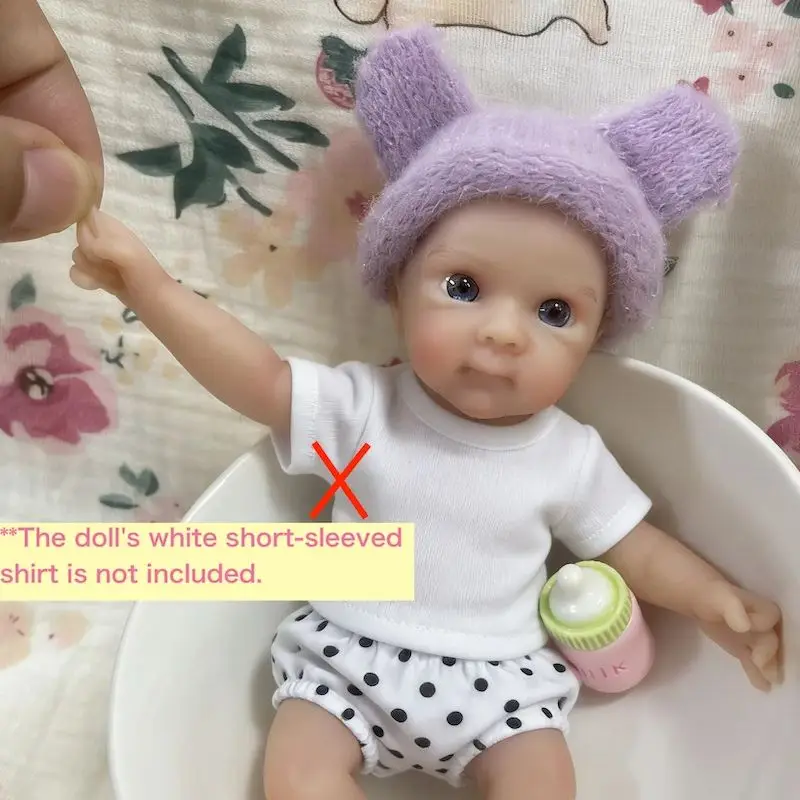 Mini Bettie muñeca reborn de silicona lavable para niña - imagen 4