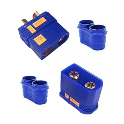 Conector de batería para coche teledirigido anti chispas, negro